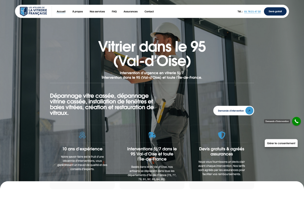 Création de site internet 95 - réalisation BENEFITS WEB