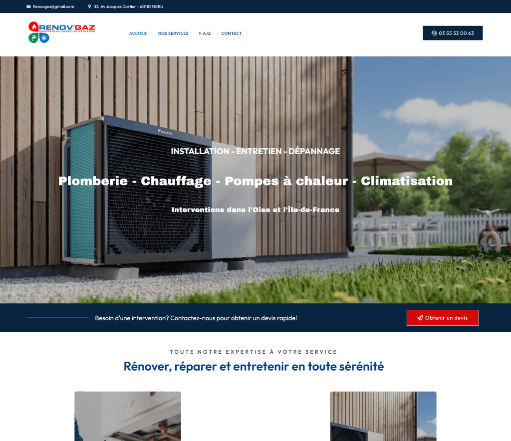Création de site internet 95 - réalisation BENEFITS WEB