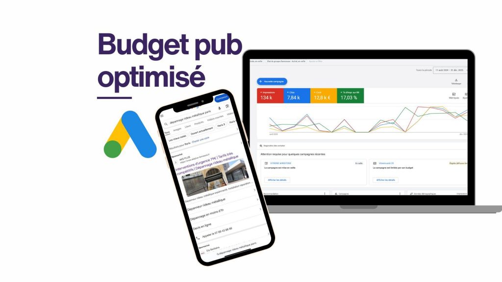 Campagnes de publicité Google Ads – agence web 95 (Val-d'Oise)