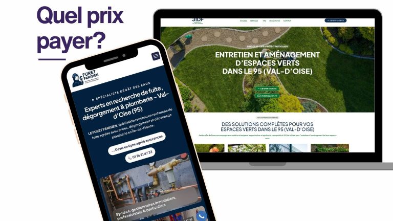 Création de site internet dans le 95 Val-d’Oise : quel prix payer pour un site internet professionnel ?