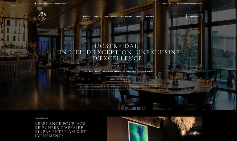Référencement naturel SEO : L'Ostreidae 1er sur restaurant Épinay-sur-Seine