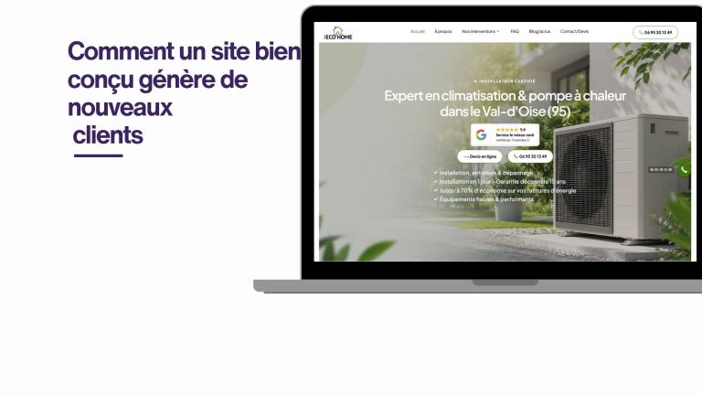 Création de site internet dans le 95 Val-d’Oise : comment un site bien conçu génère de nouveaux clients